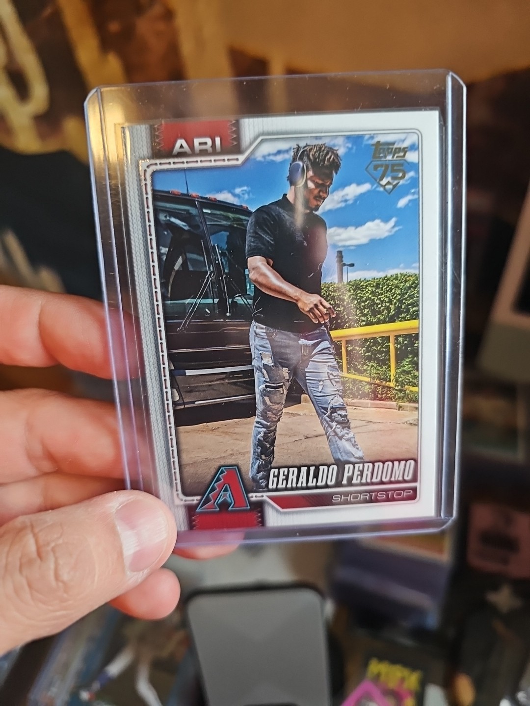 2026 Topps Series 1 - Geraldo Perdomo #257 - Golden Mirror Image Variation