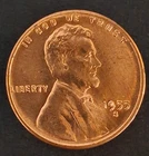 1955-S Error Lincoln Wheat Cent - Die Chip Filled uncirculated GEM #164