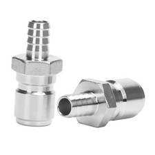 Stainless Steel 3/8" Male Quick Disconnect Homebrewing Connector Sanitary Barb