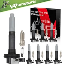 8 For 2015 Ford Mustang V8 5.2L Ignition Coil & Spark Plug