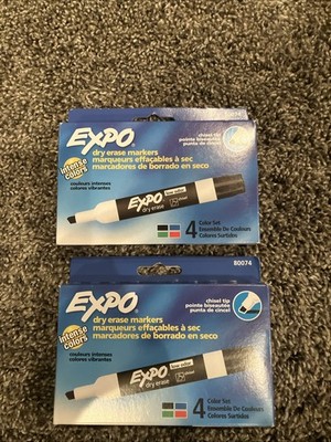 Expo Dry Erase Markers Multi Color  2x 4-pack New