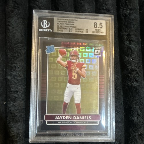 Jayden Daniels [Black Pandora] #2 2024 Panini Donruss Optic Retro Series card