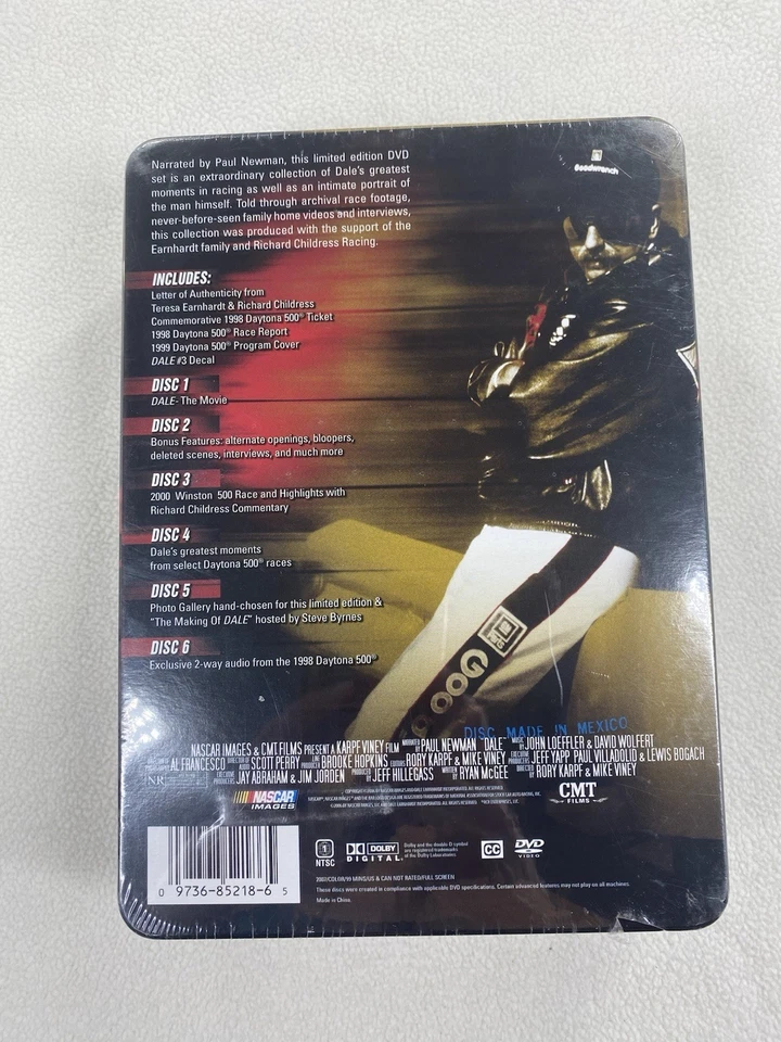 DALE EARNHARDT (DVD, 2007, 6-Disc Set) BRAND NEW - Image 3 of 3