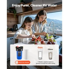 VEVOR RV Water Filtration System, Drinking Water Filter System with Replaceable