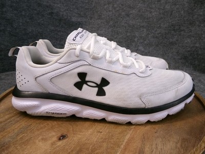 Under Armour Charged Assert 9 Mens Size 12 US White Black Athletic Sneakers Shoe
