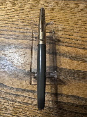 #ad #ad Vintage 1956 Parker 61 Fountain Pen First Edition Heirloom Jeweled Dark Grey $275.00