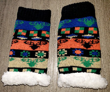 boys girls THICK FLEECE LINED WINTER FINGERLESS GLOVES 6 inch long SUPER CLEAN 