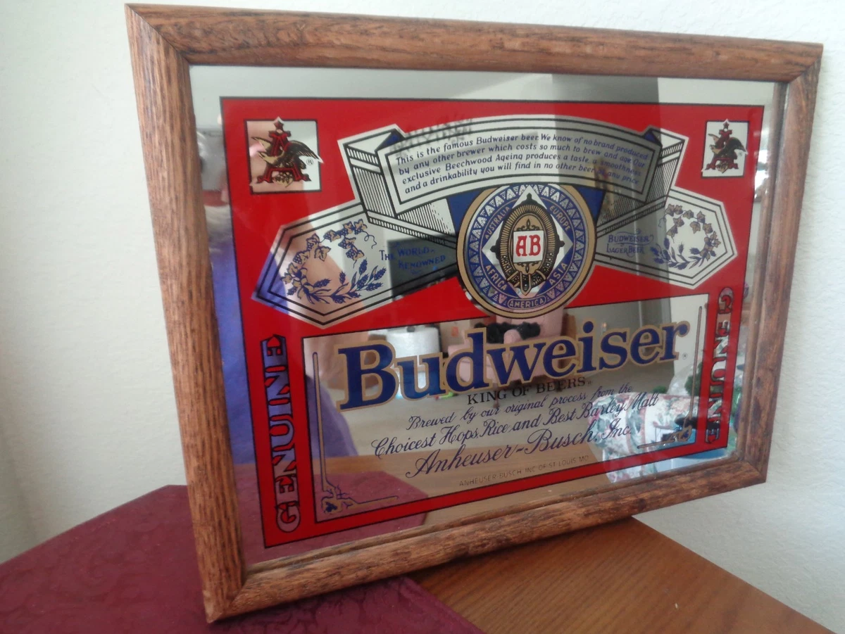 Anheuser Busch Mirror In Collectible Breweriana Mirrors for sale