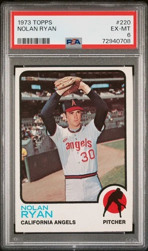 Topps 1973 Nolan Ryan #220 California Angels PSA 6 Baseball Card