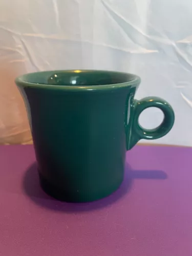 Fiesta EVERGREEN O-Ring Handle Coffee Mug Tom & Jerry Cup Retired Color USA HLC
