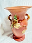 Year Of 1948 Roseville Pottery Double Handled Apple Blossom Vase Stamped 385-8