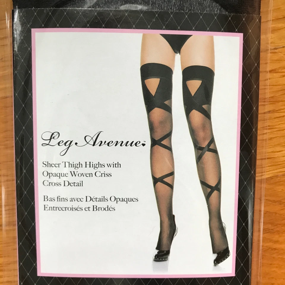 Medias Leg Avenue Gótico Lolita Victoriano Steampunk Cabaret Imitación Con Cordones Foto 2 de 3