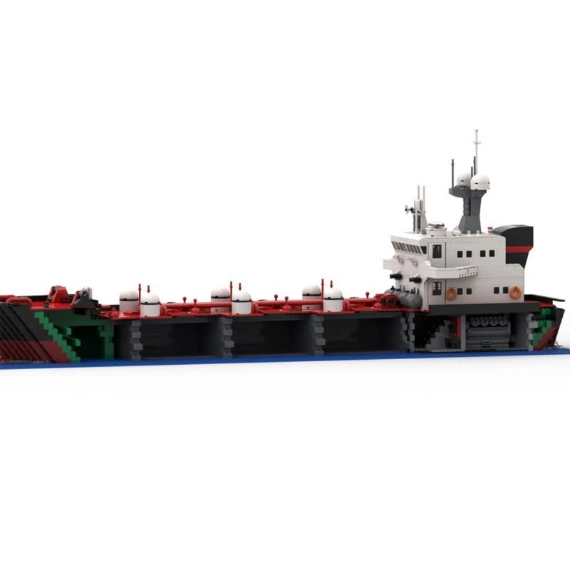 MOC-77991 Oil Tanker Model Modular with Fully Interieur and 3 Tanks 4662 Pieces  - Image 4 of 4