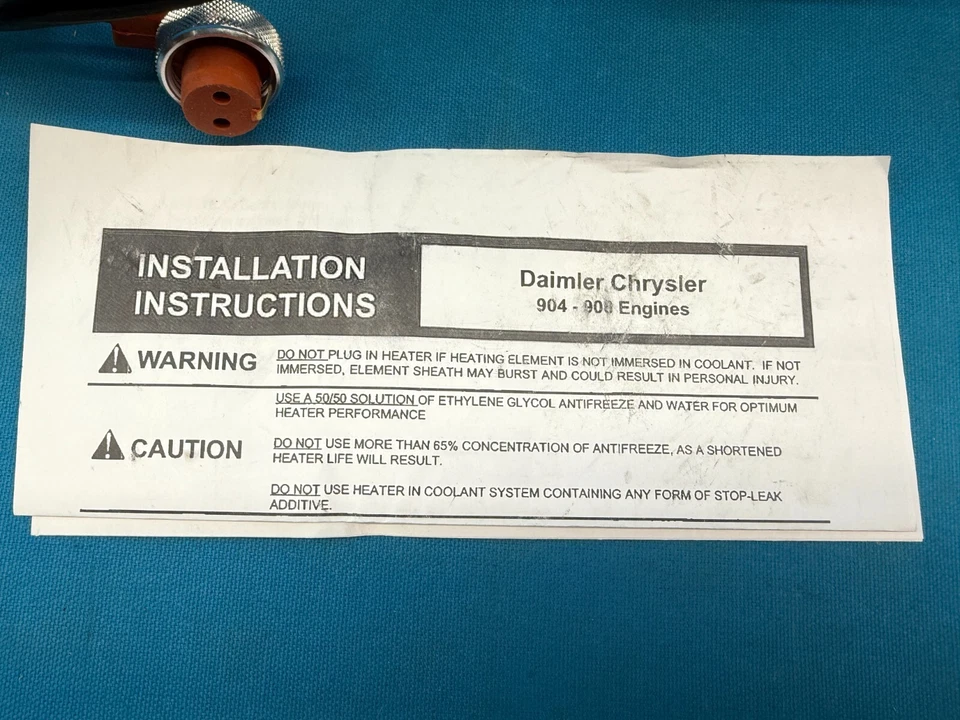 ZeroStart 3500046 Temro Heavy Duty Engine Block Heater For Mercedes 904 Engine - Image 4 of 4