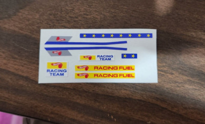 Hot Wheels Racer Rig Fuel Tanker Team Trailer DIE CUT Reproduction Stickers