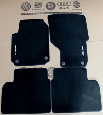 Original VW Amarok floor mats 4 pieces premium velour mats fabric mats Amorok V6