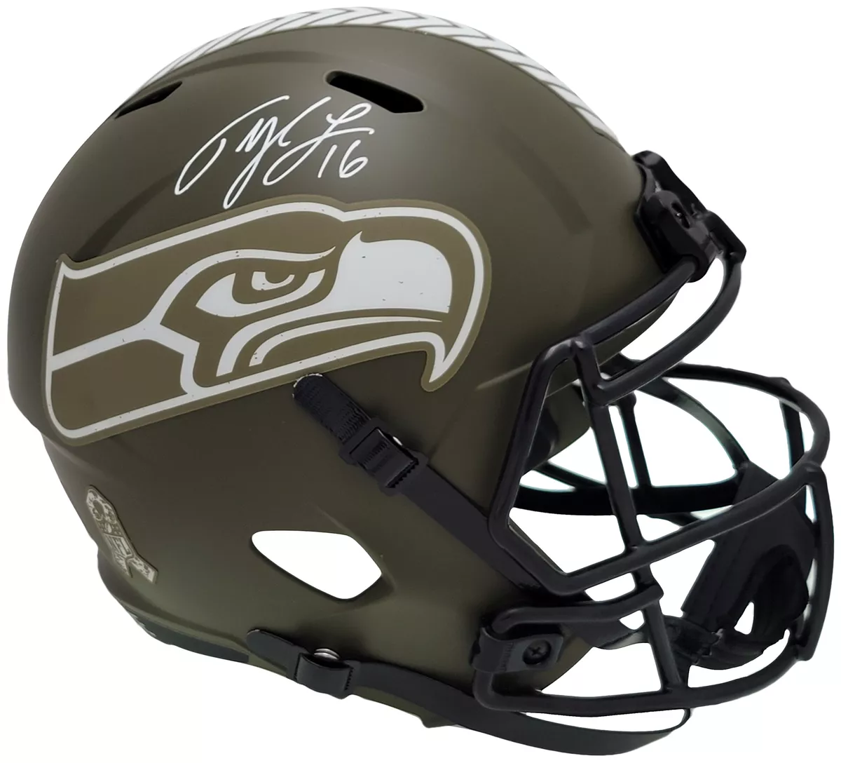 Tyler lockett store signed helmet