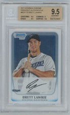 2011 Bowman Chrome Prospect Autographs Brett Lawrie Auto Toronto Blue Jays