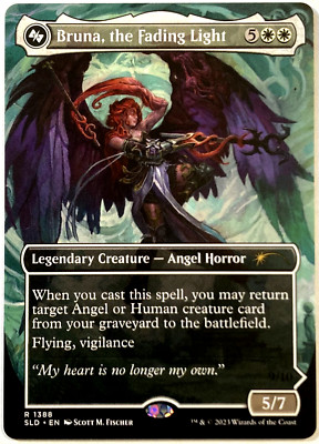 MTG Bruna, the Fading Light *THICK CARD* Secret Lair Angels Deck  1388 NM