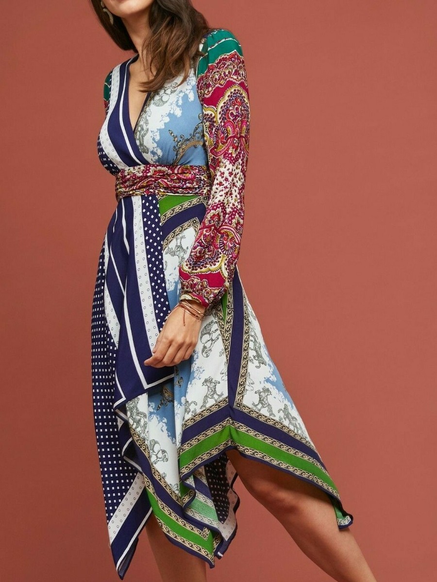 moulinette soeurs beaded dress Anthropologie Moulinette Soeurs Dress 4 Island Nightfall Bead Silk Beach  Tropic