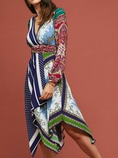 Anthropologie Istanbul Wrap Dress by Moulinette Soeurs $198 Sz 2 - NWT