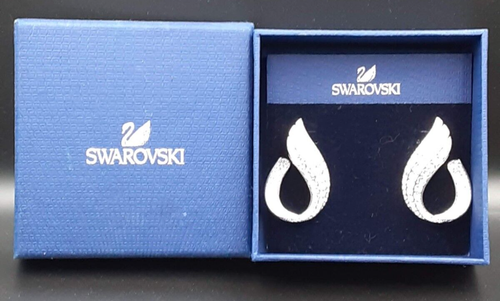 Beautiful New Swarovski Fortunately PE Hoop Crystal /RH Earrings (never worn) - Picture 2 of 9
