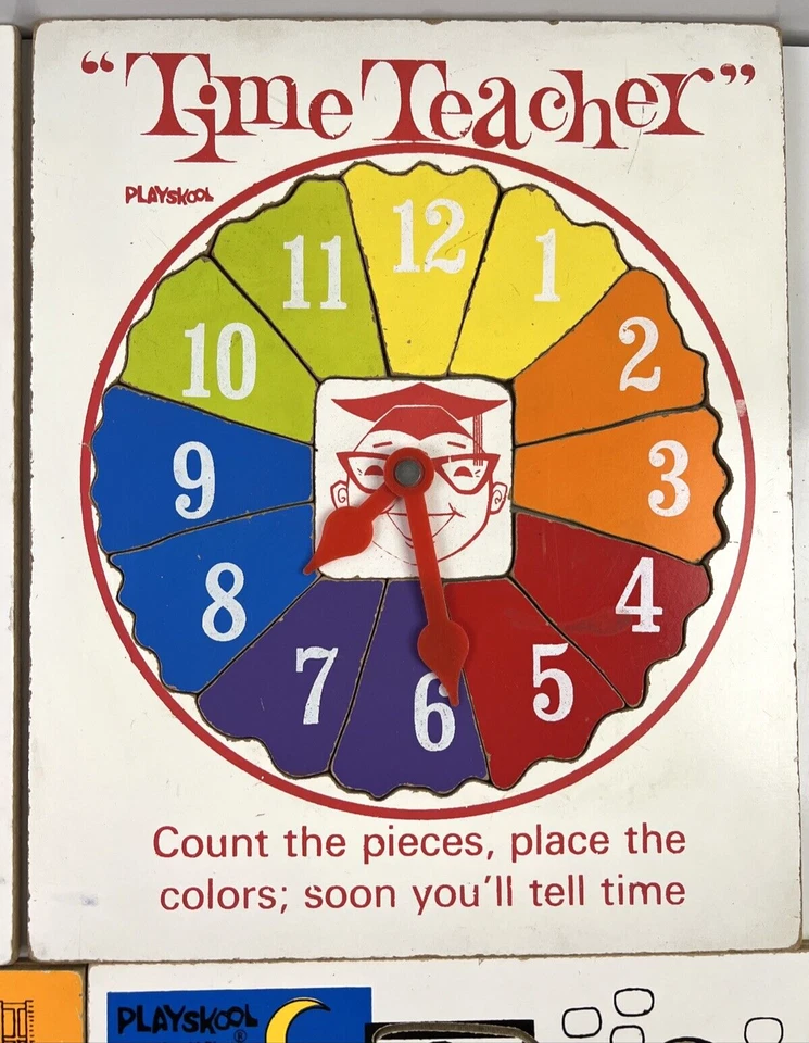 Playskool Variedad de Puzzle Infantil Madera Vintage Lote De 4 Falta Una Pieza Foto 3 de 4