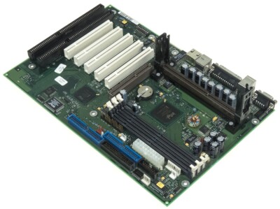 FUJITSU D1107-A11 GS3 SLOT 1 3x SDRAM 2x ISA 5x PCI ATX MAINBOARD