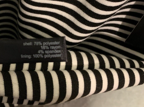 The Limited Women Retro Inspired Striped Long Sleeve V Neck Fit & Flare Dress XS - Picture 13 of 14