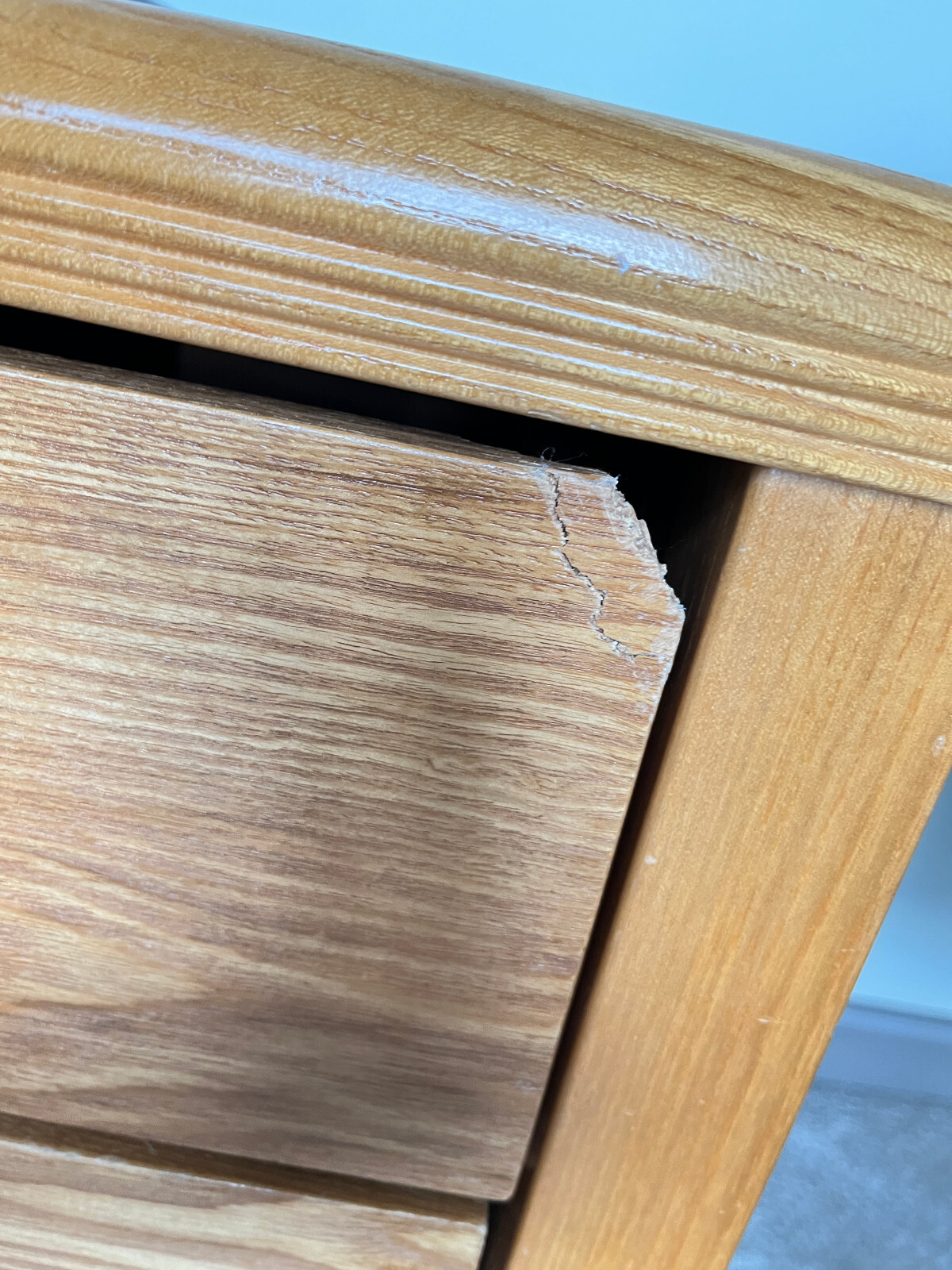 (local pickup ONLY) Old Wooden Brown Desk, two drawers keyboard tray eBay