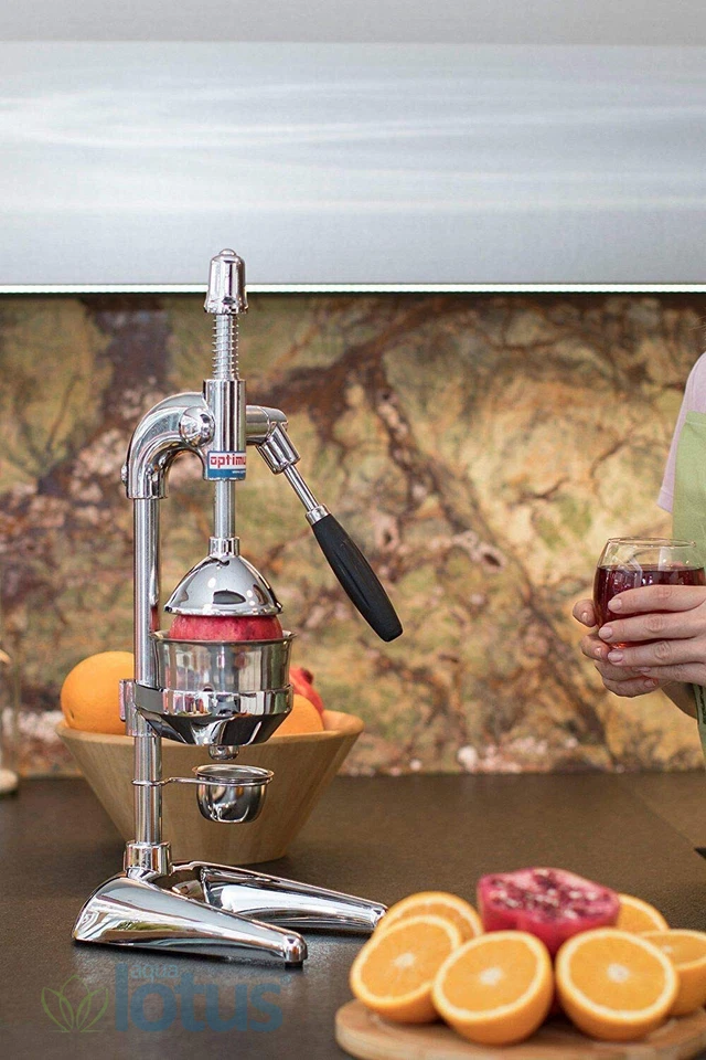 GRANATAPFELPRESSE SAFTPRESSE ENTSAFTER HEBEL ZITRUSPRESSE MANUELL CHROM OPTIMUM - Bild 3 von 4