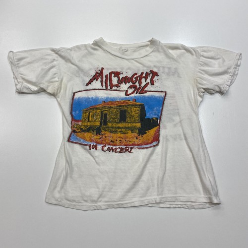 Midnight Oil Vtg 1982 80s 50/50 T-Shirt 