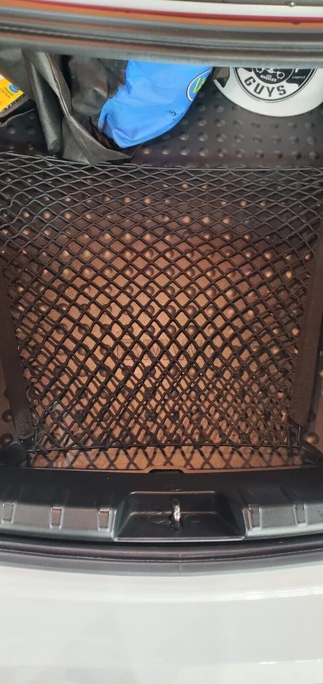 Rear Trunk Floor Style Organizer Mesh Web Cargo Net for BMW 6-Series 2004-2019 - Image 4 of 4