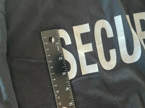 6XL BLACK SECURITY BOUNCER STAFF GUARD SHIRT UNIFORM CONCERT CLUB EVENT - Picture 9 of 12