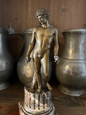 Antike Bronze Figur Antinoos 18. Jahrhundert Jüngling Grand Tour Antinous Statue