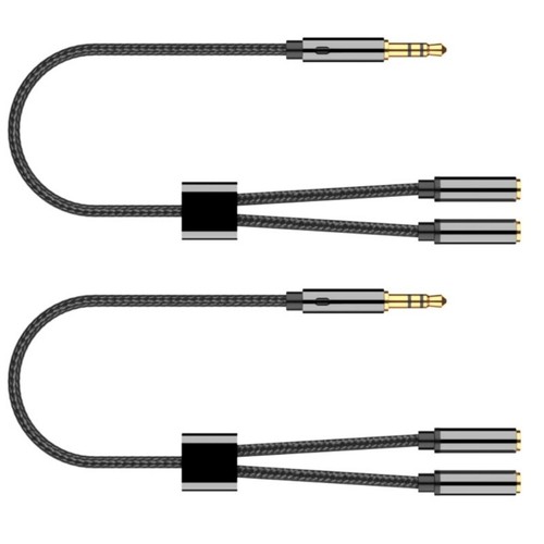 Gold Plate 3.5mm Headphone Splitter for Clearly Sound Experience Male to 2Female - Photo 10/10