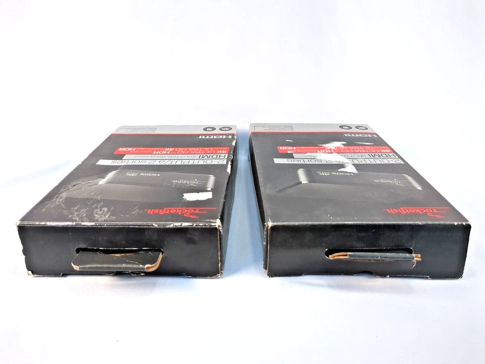 Lot of 2 Rocketfish 2-Output HDMI Splitters - 4K Ultra HD & HDR Compatible - New - Image 4 of 4