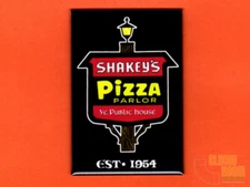 Shakeys Pizza Parlor vintage sign art 2x3" fridge/locker magnet 