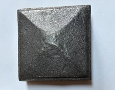 2" x 2" Metal Pyramid Post Cap for Metal Posts - Silver