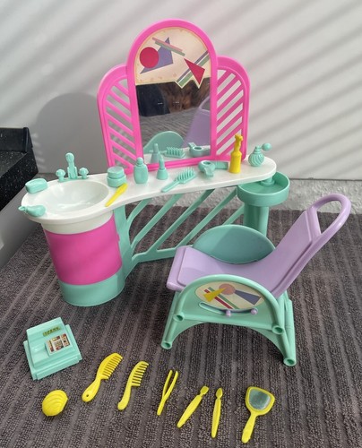 Barbie Style Magic Beauty Salon Boutique Möbel Playset 80er