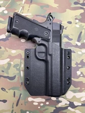 Black Kydex Holster Traditional 5" 1911 No Rail