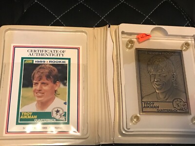 1989 Highland Mint Cowboys Troy Aikman Score 1989 #270 Bronze