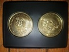 1997 pinnacle quarterback brass coins brett favre mark brunell — photo 3
