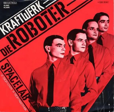 Kraftwerk Die Roboter RED Vinyl Single 7inch NEAR MINT Kling Klang