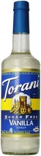 Torani Sugar Free Syrup, Vanilla, 25.4 Ounce