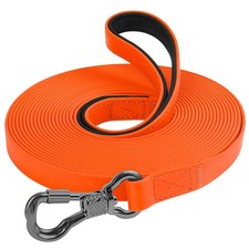 XiaZ Waterproof Dog Leash Long, Training Long Line Lead for 10ft, Orange
