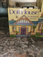 Doll House My Stack & Play 9Building Blocks Cube Vintage Victorian WJ Fantasy