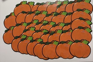 Pumpkin Themed Name Tags 