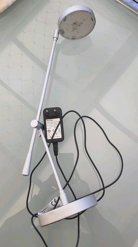 LED Schreibtischleuchte 50 cm silber, verstellbar Inkl. Versand