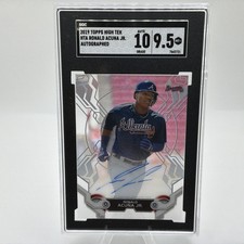 2019 Topps High Tek Black Ronald Acuna Jr #HTA-RA SGC 9.5 MINT Auto 10